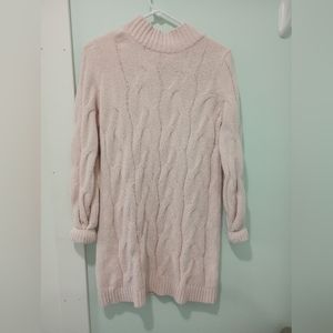 Pink sparkle sweater dress girls